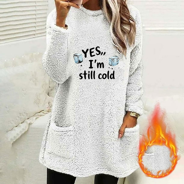 Ailaofu Womens Fall Long Sleeve T-Shirts Casual Tops for Leggings Loose Soft Blouses with Pocket