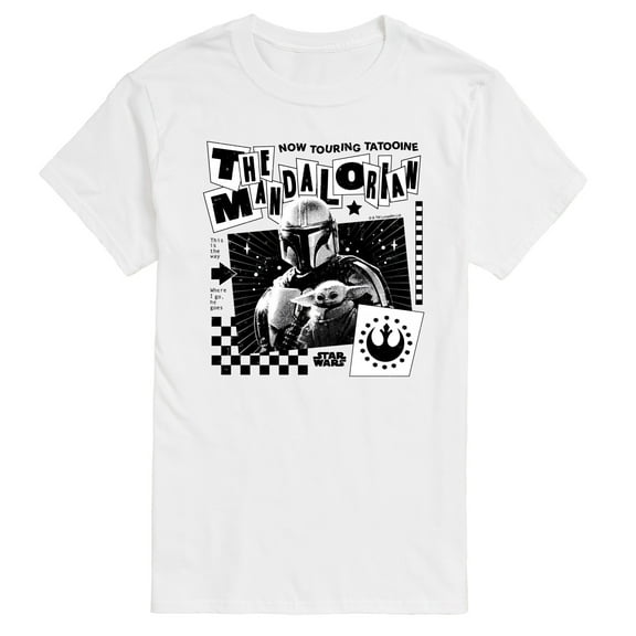 Star Wars - The Mandalorian Mando Punk Poster - Men's Short Sleeve Graphic T-Shirt