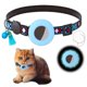 thumbnail image 3 of Collar Airtag morado para gato, con cascabel, resistente al agua, con hebilla de seguridad, antiestrangulamiento y personalizado (22-34 cm), 3 of 5