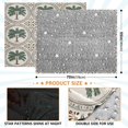 thumbnail image 4 of 70x55 Inches Glow in The Dark Blanket Cozy Throw Camping Blankets for Home and Outdoor Use Circular Palm Tree Motifs, 4 of 8