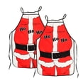 thumbnail image 3 of Delantal de Navidad Divertido BBQ Ajustable Sexy Fiesta Cocina Ropa de cocina Disfraz de Cosplay Regalo de Navidad Vogacara HA1110-01B, 3 of 6