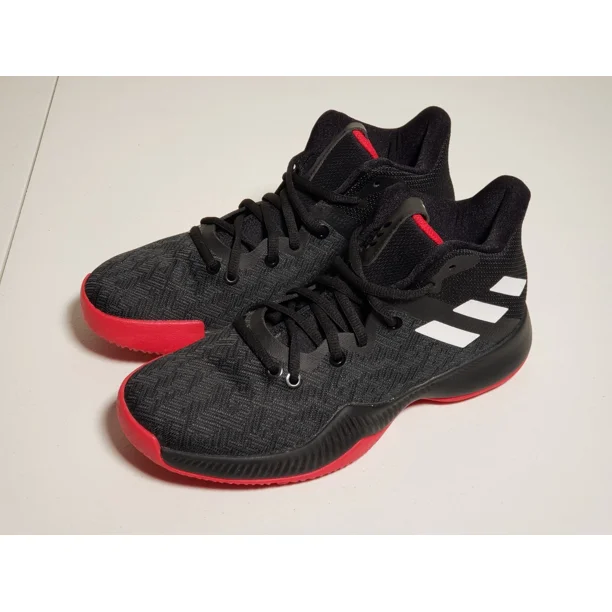 Adi-das Mad Bounce Mens Basketball Sneakers Shoes 'Black Scarlet' Mens Size 6