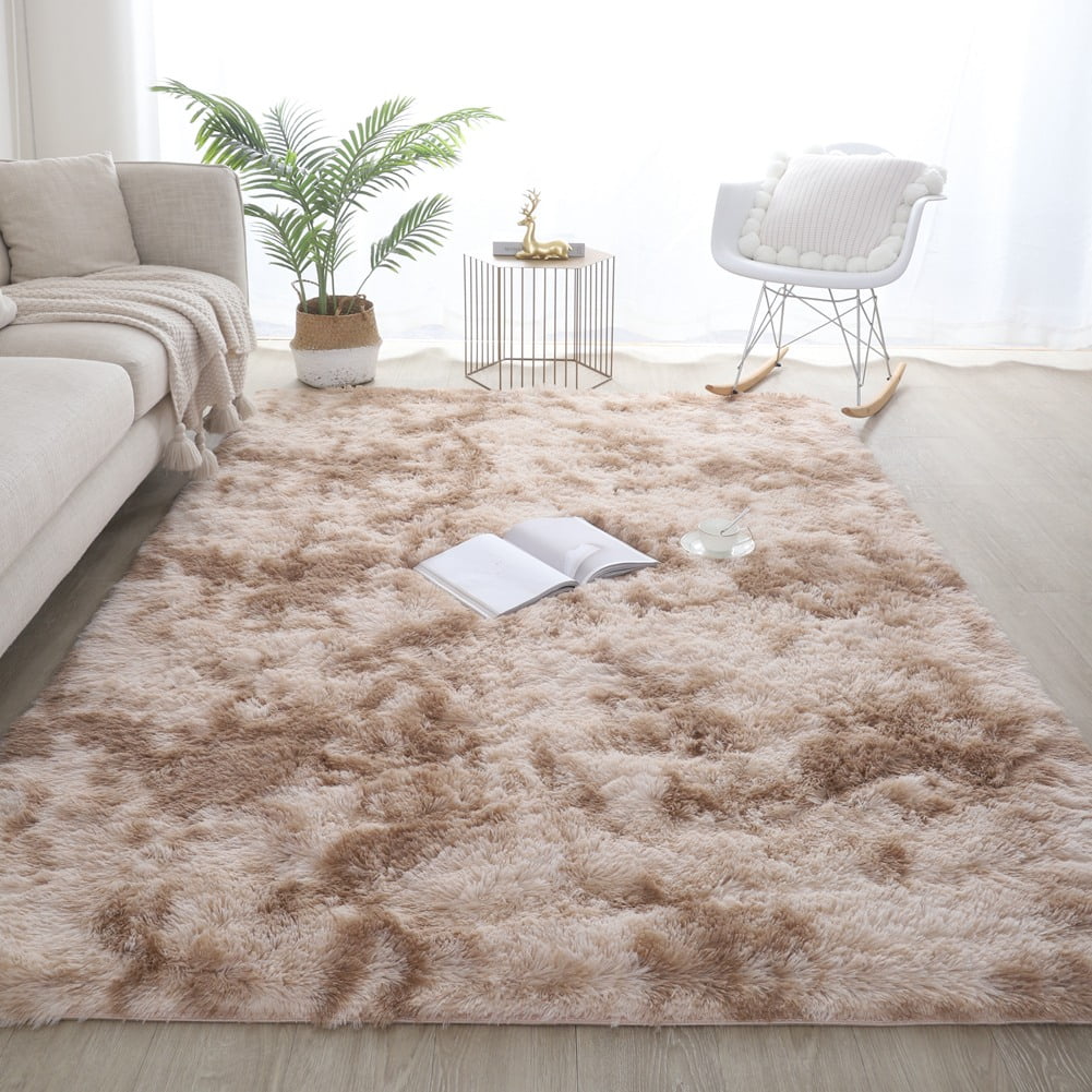 Fluffy Faux Fur Area Rug, 50x160cm, Rubber Backing, Machine Washable