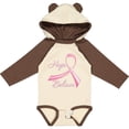 thumbnail image 3 of Inktastic Hope Believe Breast Cancer Ribbon Boys or Girls Long Sleeve Baby Bodysuit, 3 of 5