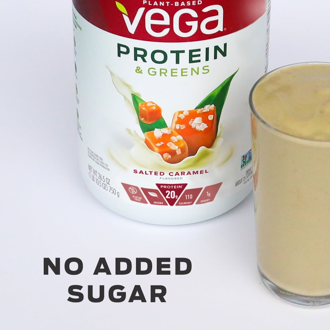 Vega Plant Protein Greens Powder Vanilla 20g Protein 1 2lb 18 6oz Walmart Com Walmart Com