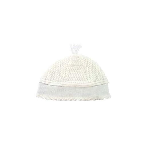 Nua Yerushalmi Kippah, White - Small