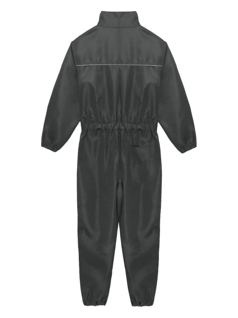 Sxiwei Overalls for Men Work Jumpsuits Long Sleeves Front Zipper