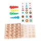 thumbnail image 1 of Juego de juguetes educativos de madera Montessori con bloques cilíndricos de colores y enchufes Estilo2, 1 of 9