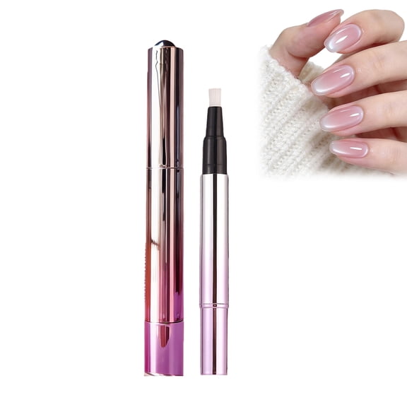 Magnetic Gel Nail Polish Pen, Pink Cat Eye Shimmer Glitter Nail Gel, All-in-One One Step Magic Magnetic Nail Art Pen for DIY Home Manicure, Portable Nail Pen for Starters.(#01 1Pack)