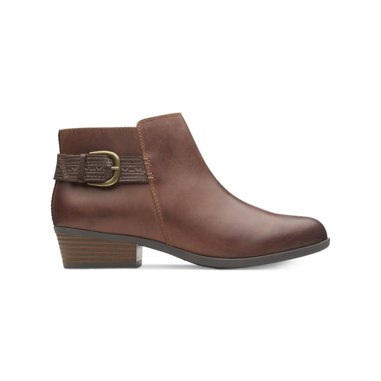 CLARKS COLLECTION Womens Brown Embossed Strap With Buckle Detai