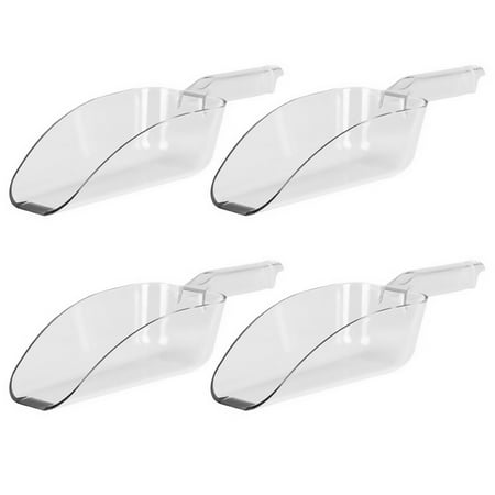 

4pcs Lightweight Ice Scoops Baking Flour Shovels Simple Ice Cube Scoops