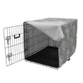thumbnail image 3 of Azulejo Dog Crate Cover, Rhythmic Classical Ceramic Mosaic Print Oriental Style Motifs Print, Easy to Use Pet Kennel Cover for Medium Large Dogs, 35" x 23" x 27", Multicolor, by Ambesonne, 3 of 6