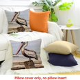 thumbnail image 4 of FCXZI Pelican Throw Pillow Cover 100% Linen for Home Sofa Couch 24x24in, 4 of 5