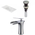 thumbnail image 1 of American Imaginations 35.5-in. W 1 Hole Ceramic Top Set In White Color - Overflow Drain Incl. AI-32993, 1 of 9