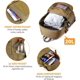 thumbnail image 5 of 12/20/30L Small Daypack Molle Backpack Student School Rucksack Daysack for Outdoors Running Working 20l-brown, 5 of 5