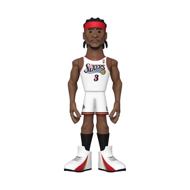 Figura de vinilo Funko NBA Legends Allen Iverson 76ers 30 cm dorada