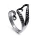 thumbnail image 3 of Anillo Gótico De Acero De Titanio, Anillo Retro De Pulpo De Calamar De Mar Profundo, Joyería De Moda, Anillos Abiertos Ajustables Speravity AP005856-00, 3 of 6