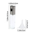 thumbnail image 3 of TOPRenddon Stainless Steel Oil Spray Bottle with Glass Body – Leakproof Kitchen Oil Mister for Healthy Cooking, BBQ, Baking, Frying, Non-Stick & Air Fryer Use, Includes Funnel, 3 of 6