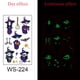 thumbnail image 1 of Xihbxyly oferta del dia Pegatinas luminosas Halloween para niños, pegatinas divertidas para la cara, pegatinas para los brazos, pegatinas de maquillaje de vidrio fluorescente, 1 of 2