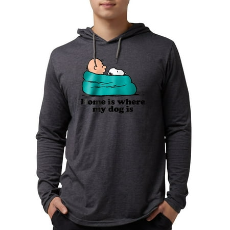 CafePress - Snoopy Home Is Where My Dog Is - Mens Hooded Shirt