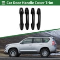 thumbnail image 2 of Recubrimiento de manija de puerta de automóvil Unique Bargains, recubrimiento de manija de puerta lateral, para Toyota RAV4 2013-2018, ABS negro 1 juego, 2 of 6