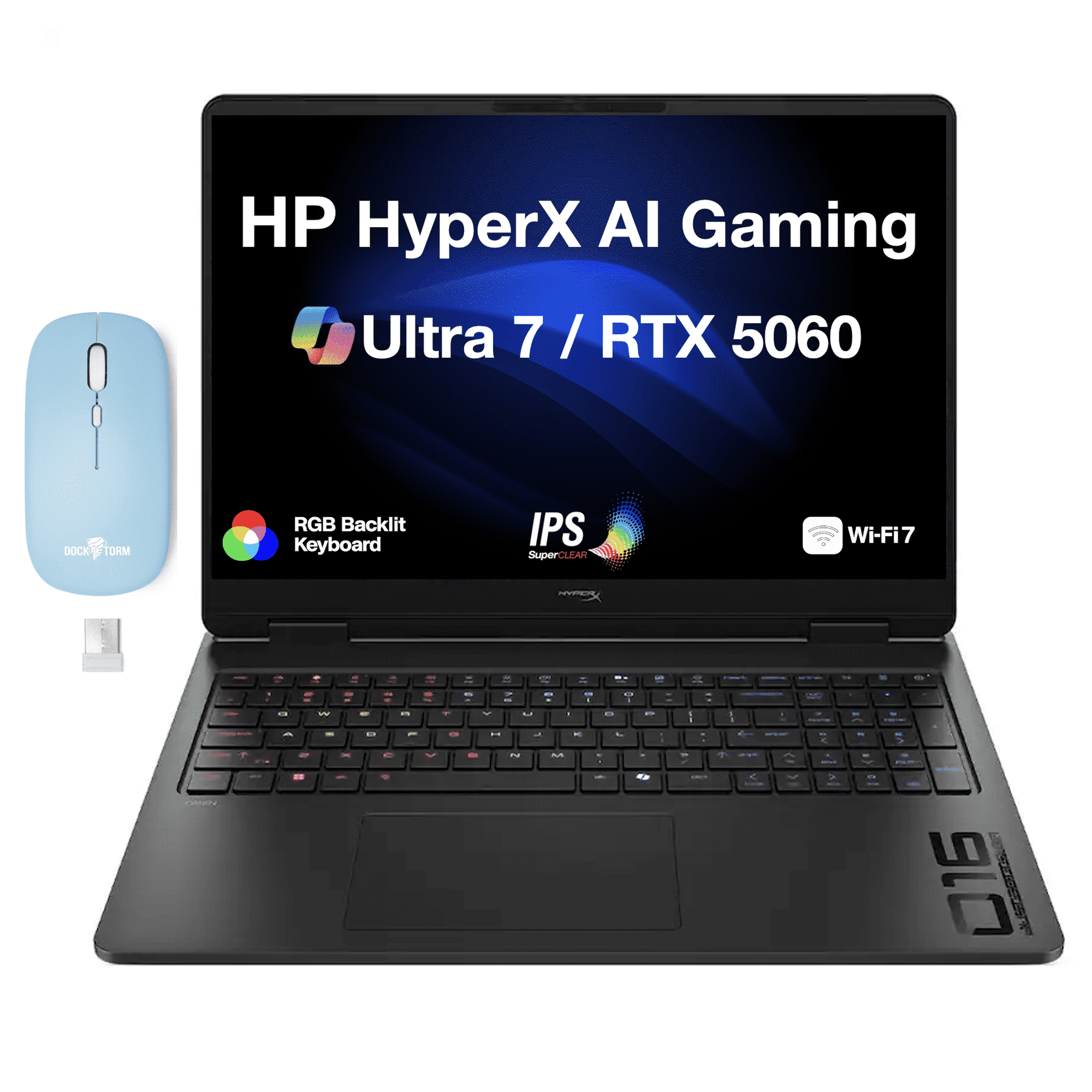 HP OMEN HyperX AI 16in IPS WUXGA Laptop Ultra 7 356H RTX 5060 16GB 512GB SSD Win11 Pro w/DKZ Mouse