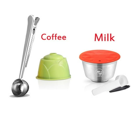 

Dolce Gusto Coffee Milk Powder Compatible Stainless Steel Refillable Capsule Cup Reusable Filter Eco-Friendly Food Grade