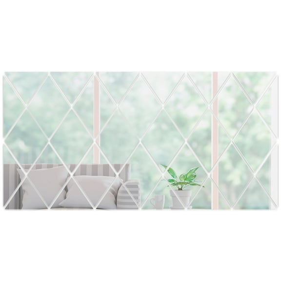Hands DIY 3D Mirror Wall Sticker Removable Acrylic Mirror Tiles Self Adhesive Mirror Wall Decal Mirror Setting Wall Sticker for Home Living Room Bedroom Office Wall Decor
