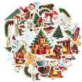 thumbnail image 2 of cartoon Christmas Stickers, Waterproof Christmas Sticker for Water Bottle Laptop Phone Cases Planner Skateboard Luggage Helmet Party Favor Decor, Ideal for Adults Teens Teacher Rewards, 2 of 9