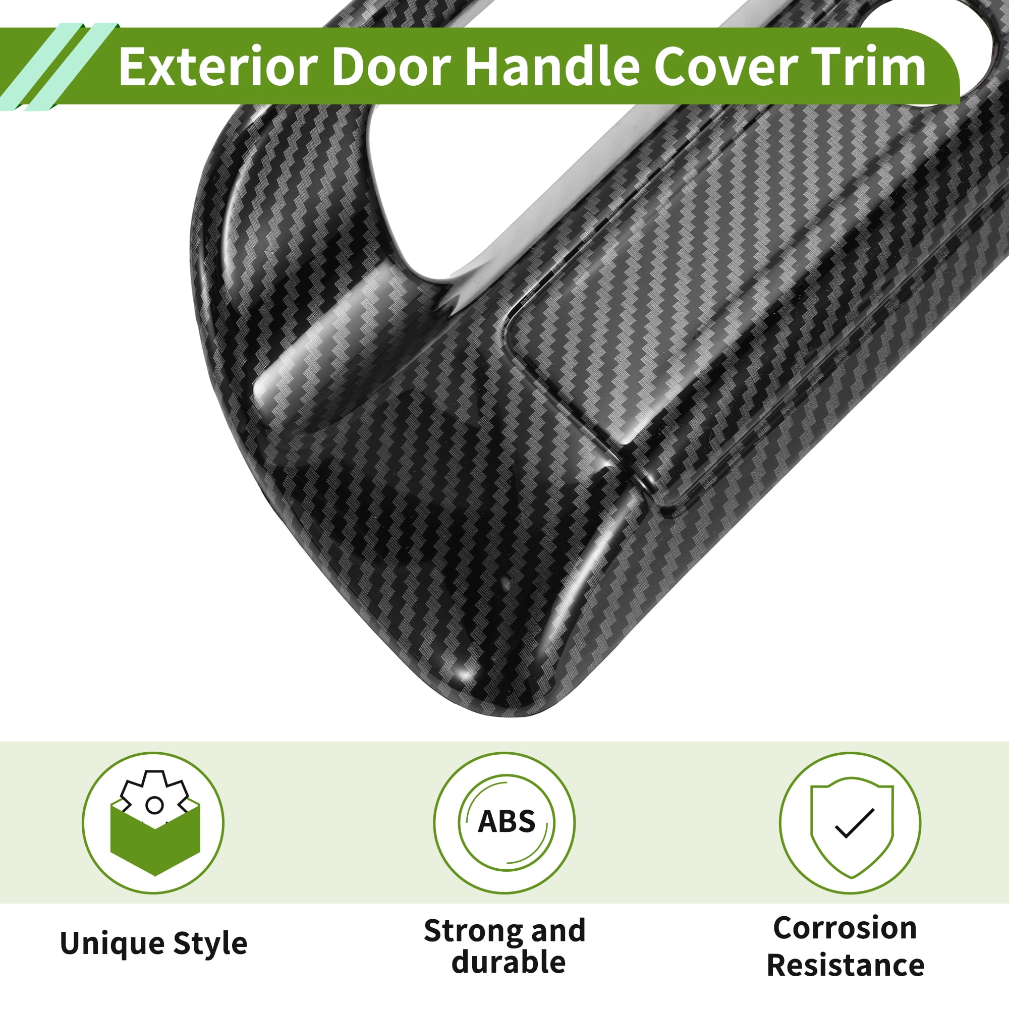 Unique Bargains Car Door Handle Cover Black for Dodge for Ram 1500 2500 3500 2019-2025