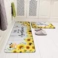 thumbnail image 3 of Sunflower Kitchen Rugs Set of 2 Cushioned Anti-Fatigue Kitchen Floor Mats You are My Sunshine Kitchen Décor Kitchen Mat for Floor Floral Kitchen Rug Set for Home Kitchen Laundry Living Room, 3 of 6