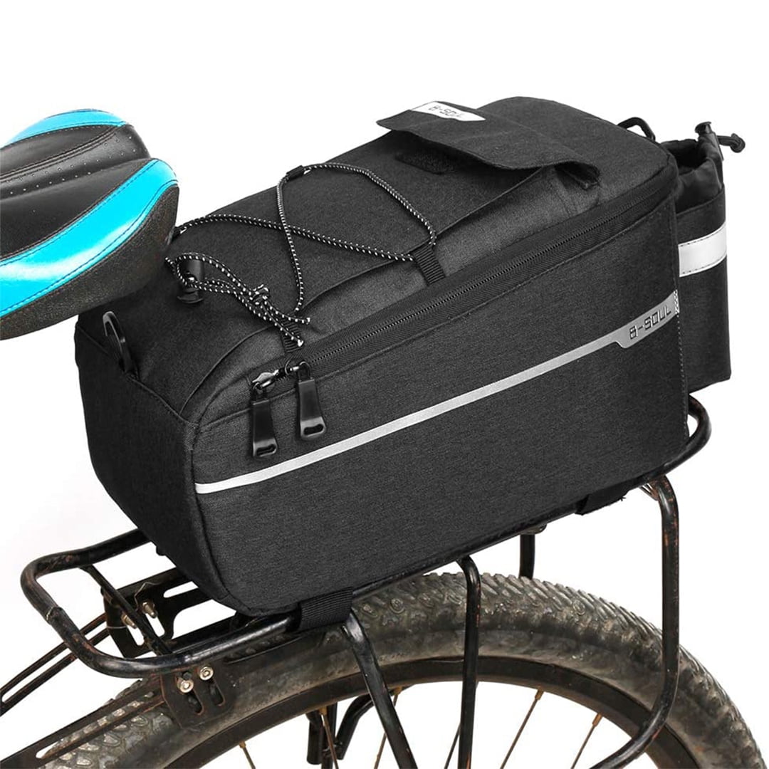 Bike Bag Bike Trunk Bag Rack Bags Rear Panniers Bag For Bicycle Cargo Rack Saddle Bag Shoulder Bag Laptop Pannier Rack Bicycle Bag Professional Cycling Accessories Outdoor Recreation Cycling