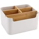 thumbnail image 3 of Caja de almacenamiento de escritorio, organizador de escritorio de bambú dividido, estante para lápices, estante para bolígrafos extraíble, estante para control remoto, caja para teléfono móvil,, 3 of 6