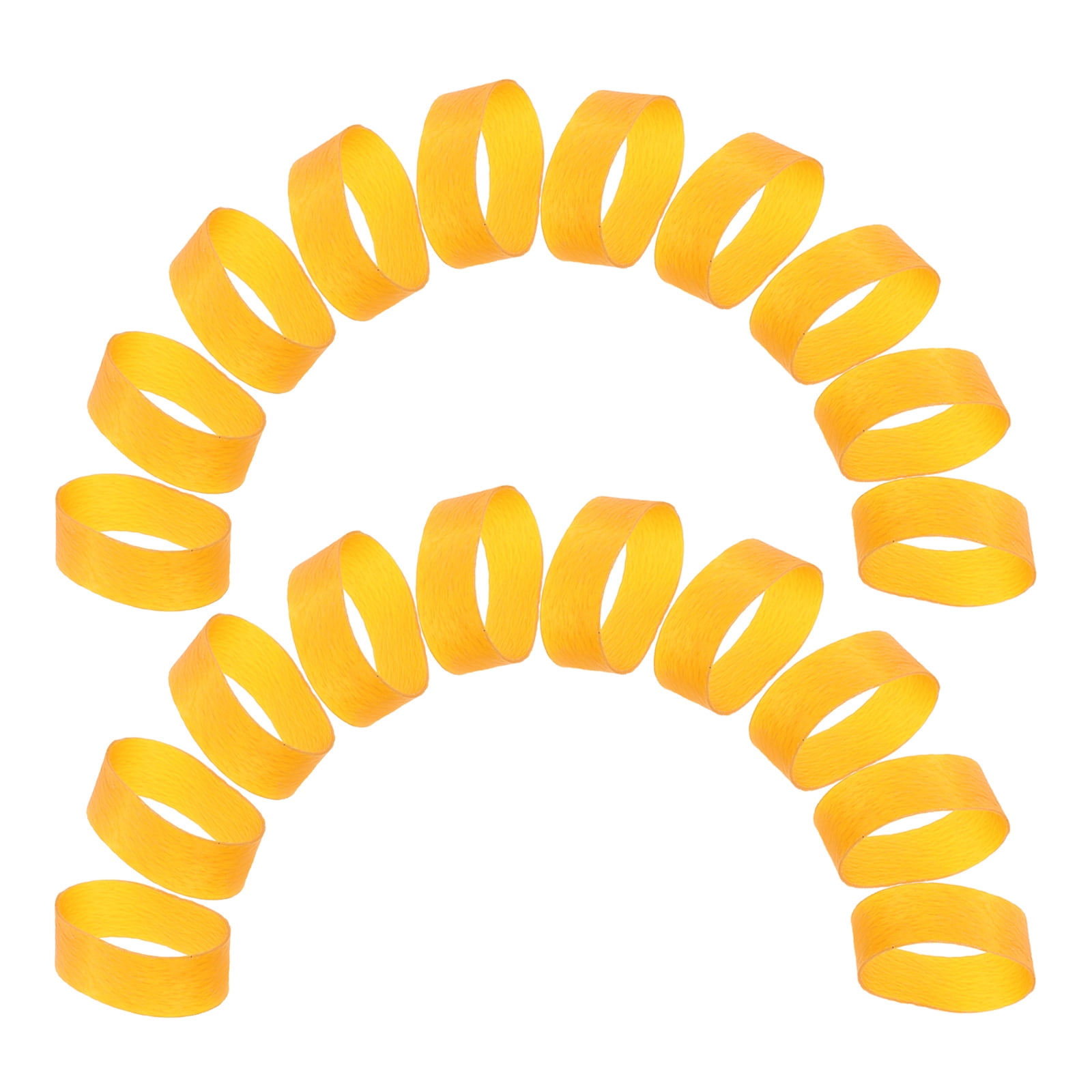 Zehuanyu Inflatable Rubber Band Boom for Office Work, Yellow Elastic Band, Size 5.50X5.50X2.00CM