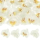 thumbnail image 1 of Cabezas de Flores de Orquídea Artificial de 20 Paquetes, Cabezas de Flores de Mariposa de Seda Falsa para Decoración [3.54", Blanco Amarillo], 1 of 1