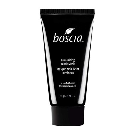 BOSCIA Luminizing Charcoal Mask - Vegan, Cruelty-Free, Natural and Clean Skincare | Activated Charcoal and Vitamin C Pore-Minimizing Peel-Off Mask, 80 g, 2.8 Ounce (Pack of 1)