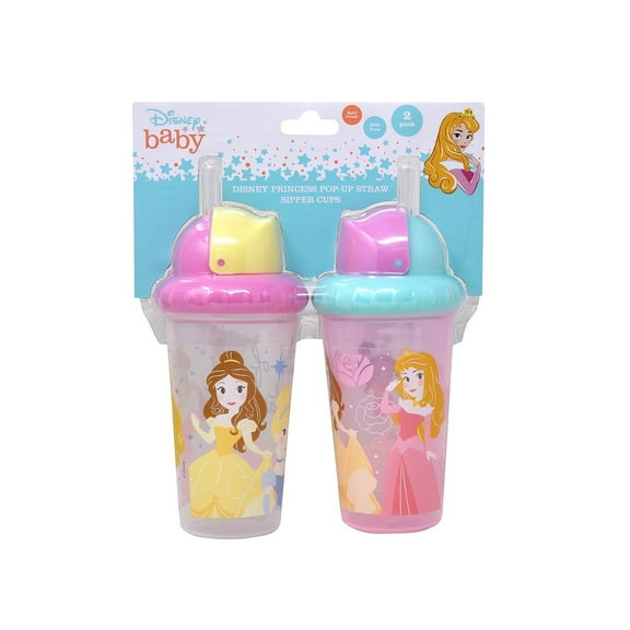 Princess 2pk Straw Sipper Cup