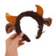 thumbnail image 2 of ColoMX Disfraz de vaca: orejas y cola de vaca marrón. Diadema de toro para cosplay, ideal para eventos y fiestas temáticas. Ideal para usar todo el día., 2 of 8