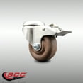 thumbnail image 2 of 3.5 Inch 316SS High Temp Glass Filled Nylon Bolt Hole Caster Total Lock Brake, 2 of 2
