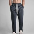 thumbnail image 2 of WREESH Men's Cotton Sweatpants Casual Fashion Lace Up Elastic Pants Sports Pants Gray, 2 of 4