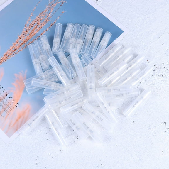 HOMEMAXS  60 Pcs Mini Perfume Atomizer Rechargeable Recipient Container Sleek Bottle