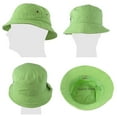 thumbnail image 4 of USBingoshop Men Women Unisex Cotton Plain Color Boonie Safari Fishing Bucket Hat Packable Summer Travel Cap, 4 of 5