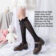 thumbnail image 4 of Sonducket 1 par de medias sobre la rodilla con lazo para fiesta de verano, vestido JK, pantalones cortos, calados, calcetines ajustados altos Type3 NO3, 4 of 6