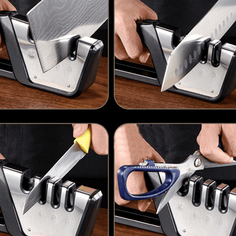 Clerance! 4-in-1, 3-Stage Best Knife Sharpener for Hunting, Heavy