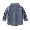 thumbnail image 4 of XXWXYD Toddler Boys Girls Corduroy Jacket Solid Lapel Button Down Long Sleeve Casual Coat for Baby School Clothing, 4 of 9