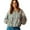 Light Blue, variant on Printed Denim Jacket Loose Long Sleeved Retro Floral Batfly Sleeve Washed Denim Jacket For Women Blue XL