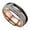 Beige, variant on Clearance under $10 Tanwpn Two Tone Ring Unisex Decorative Jewelry Made Of Stainless Steel