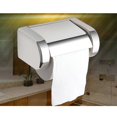 thumbnail image 2 of 1pc Sealed Stainless Steel Tissue Holder Roll Paper Holder Toilet Paper Carton for Bathroom(Silver), 2 of 4