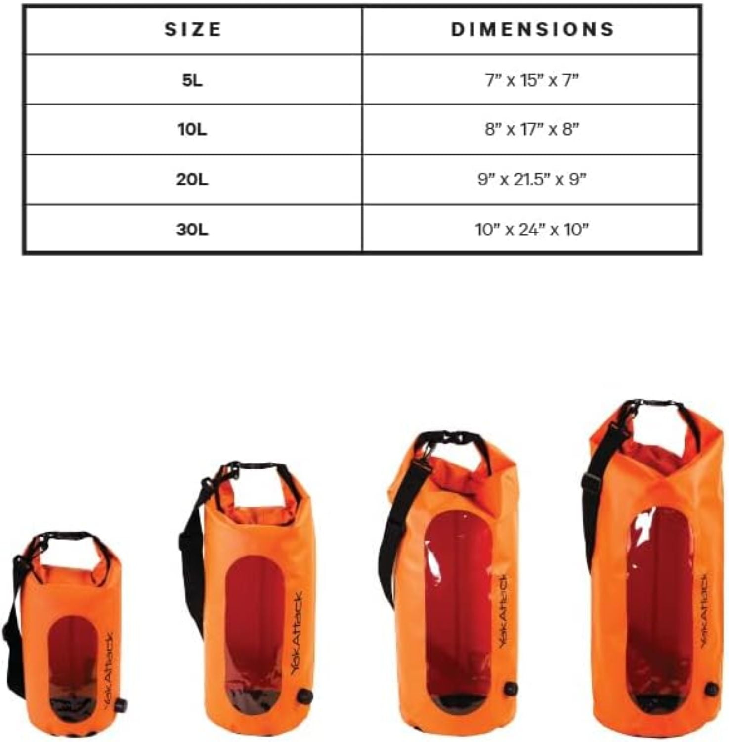 Dry Bag Waterproof With Air Valve And Clear Viewing Panel