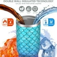 thumbnail image 4 of 1pc Mermaid 30oz Tumbler with Straw & Handle - Insulated Stainless Steel Cup | Holiday Gift for Man Women (Christmas, Valentine's, Birthday), 4 of 7